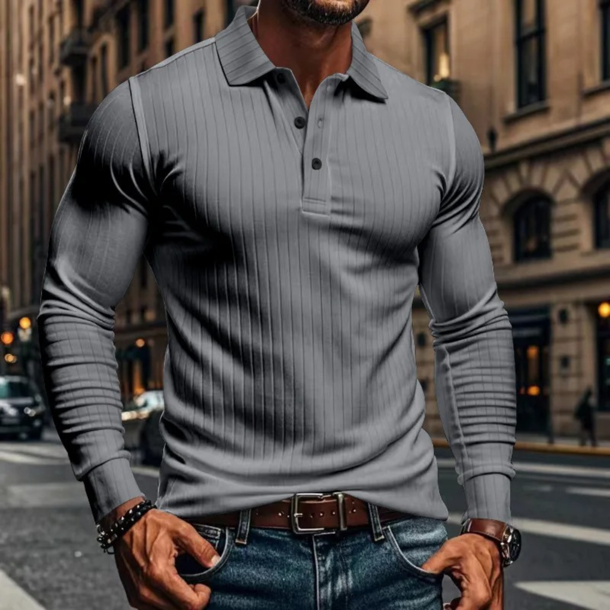 Relaxed Fit Men's Classic Polo Shirt