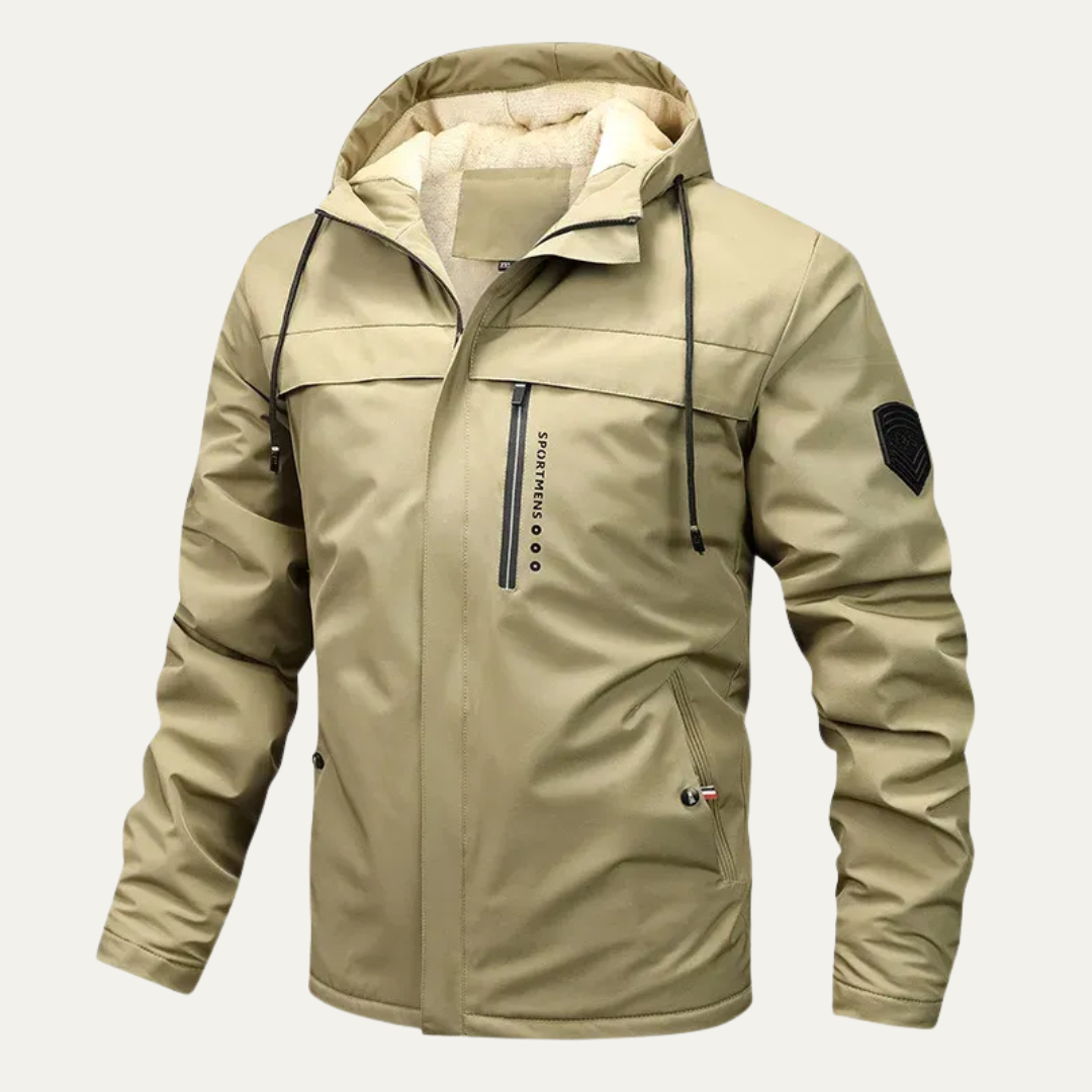 Warm Waterproof Men's Hooded Snow Jacket