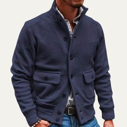 Cozy Crew Neck Sweater Jacket