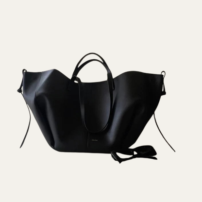 Large Comfortable Genuine Leather Tote Handbag