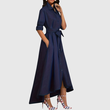 Chic Long Sleeve Maxi Dress