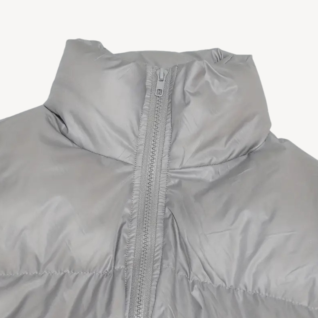 Short Puffer Zip Up Women's Jacket