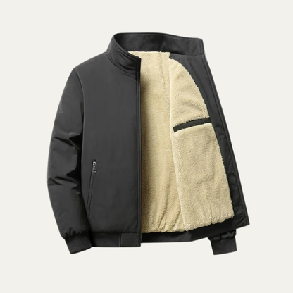 Insulated Men's Synthetic Fur Parka Coat
