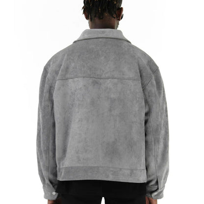 Luxury Suede Leather Mens Jacket