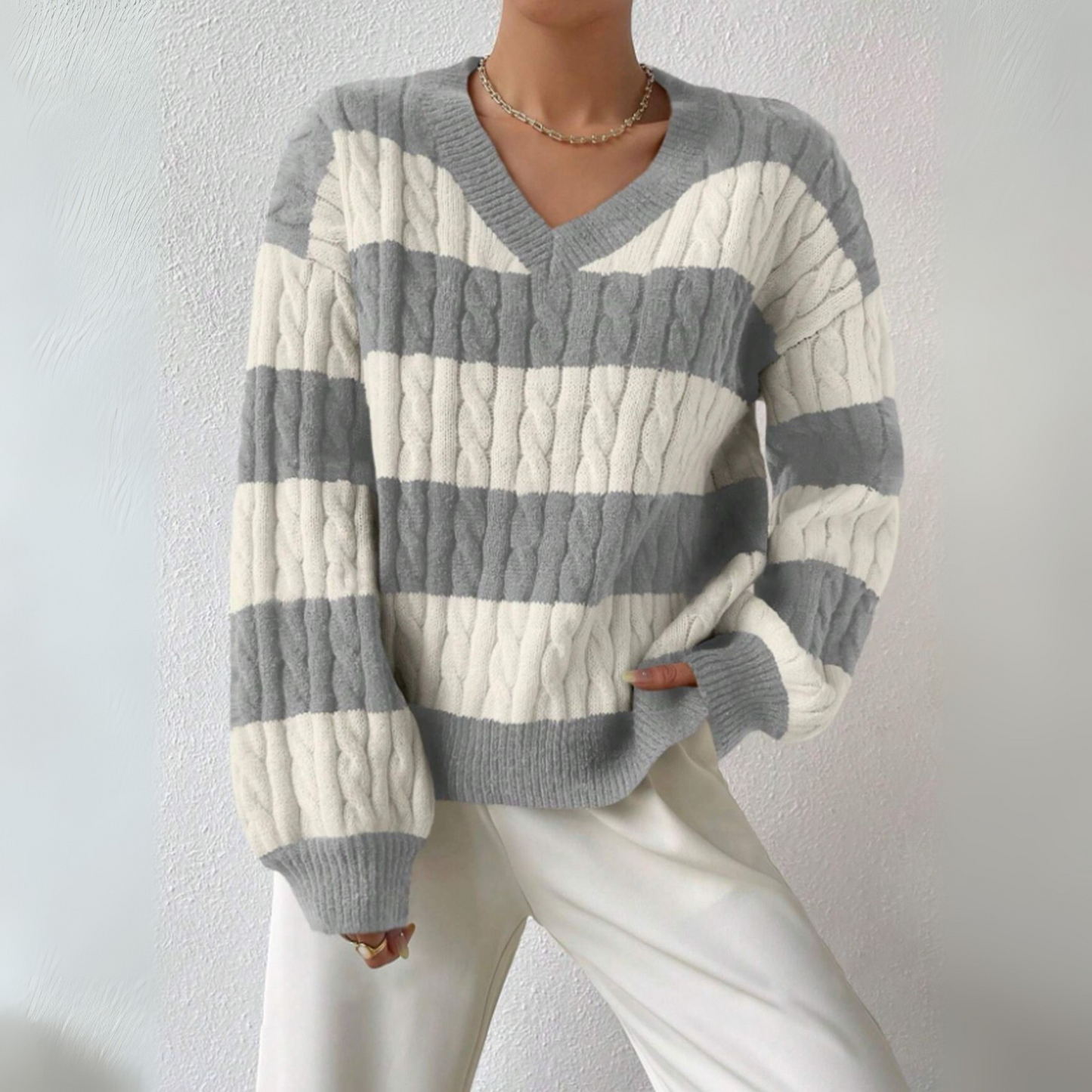 Soft Relaxed Fit V-Neck Sweater