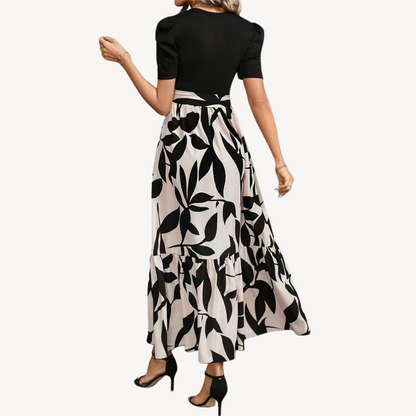 Relaxed Fit Summer Maxi Dress with Short Sleeves