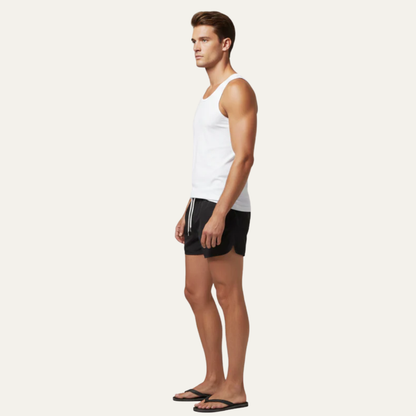 Men's Casual Beach Swim Shorts with Comfort Hem