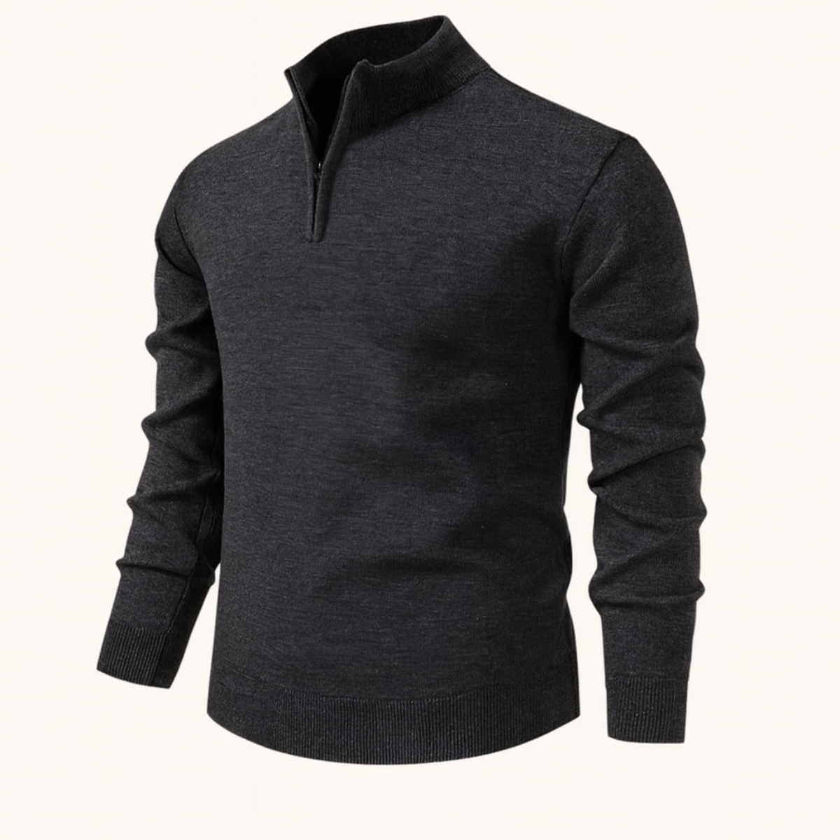 Classic Mens Quarter Zip Sweater
