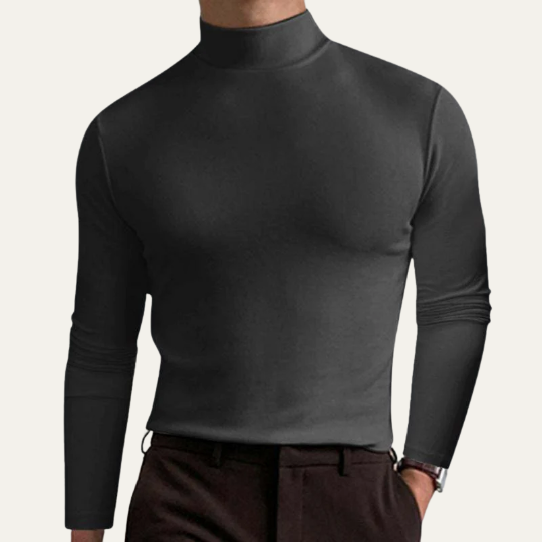 Men's Soft Crew Neck Long Sleeve Tee Shirt