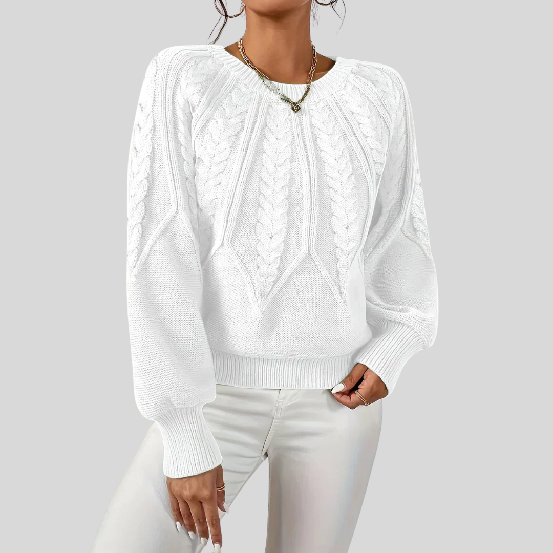Soft Relaxed Fit Crew Neck Sweater