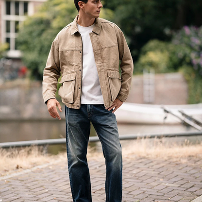 Classic Mens Retro Corduroy Coat