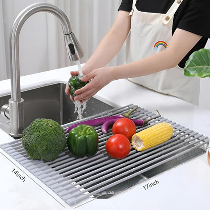 Space Saving Metal Dish Drying Rack