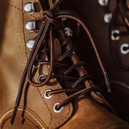Tough Black Leather Military Boots