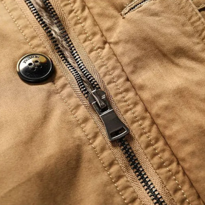 Warm Men's Fleece Lined Parka Winter Jacket