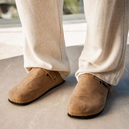 Comfortable Leather Strap Shoes Unisex - OutfitLondon