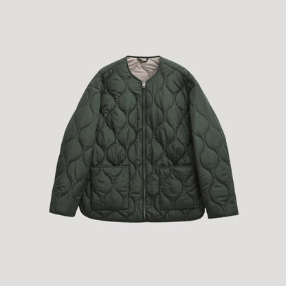 Ladies' Puffer Quilted Zipperless Vest Jacket