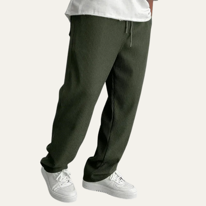 Comfortable Fit Ribbed Knit Sweatpants