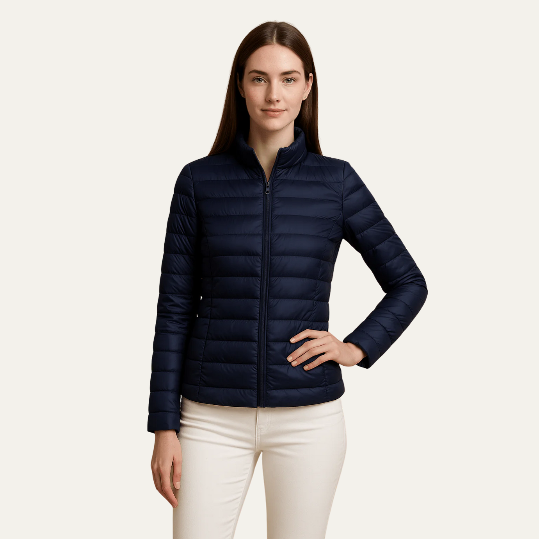 Women's Fitted Mid-Length Down Puffer Coat
