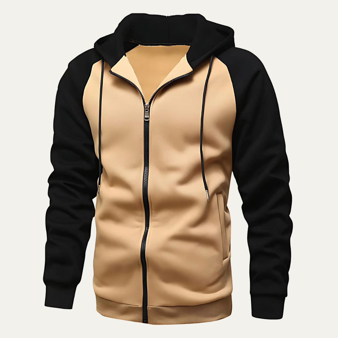 Men's Classic Zip Up Hooded Sweatshirt
