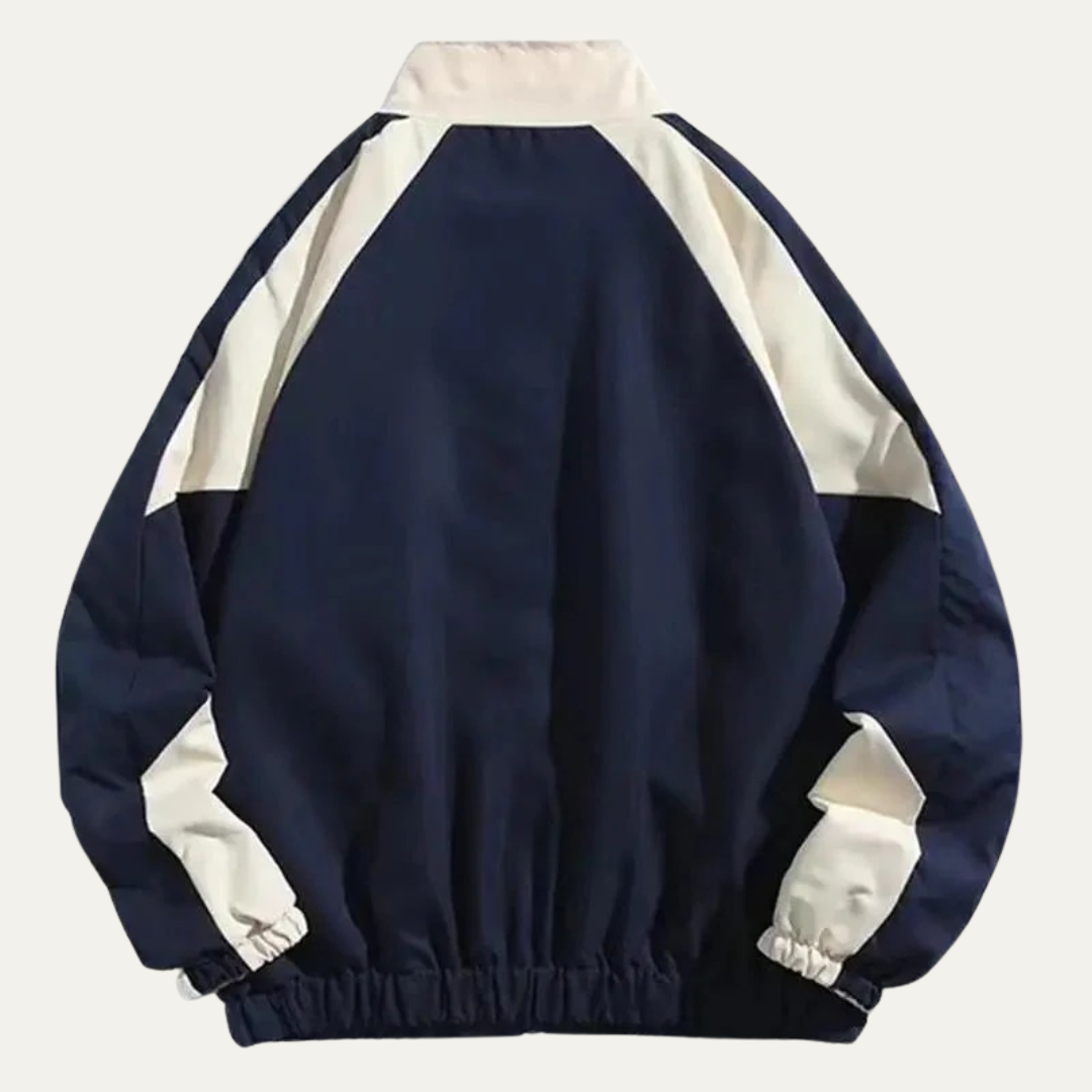 Athletic Contrast Panel Running Jacket