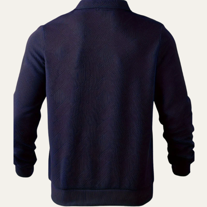 Men's Cable Knit Quarter Zip Sweater