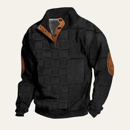 Men's Warm Padded Fleece Neck Sweater
