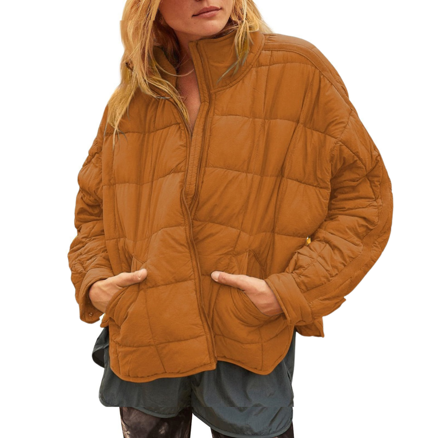 Slim Fit Packable Down Puffer Coat