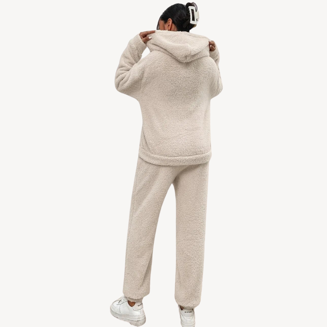 Soft Cozy Women's Fleece Hoodie Lounge Set