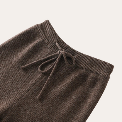 Soft Women's Wide Leg Cashmere Trousers