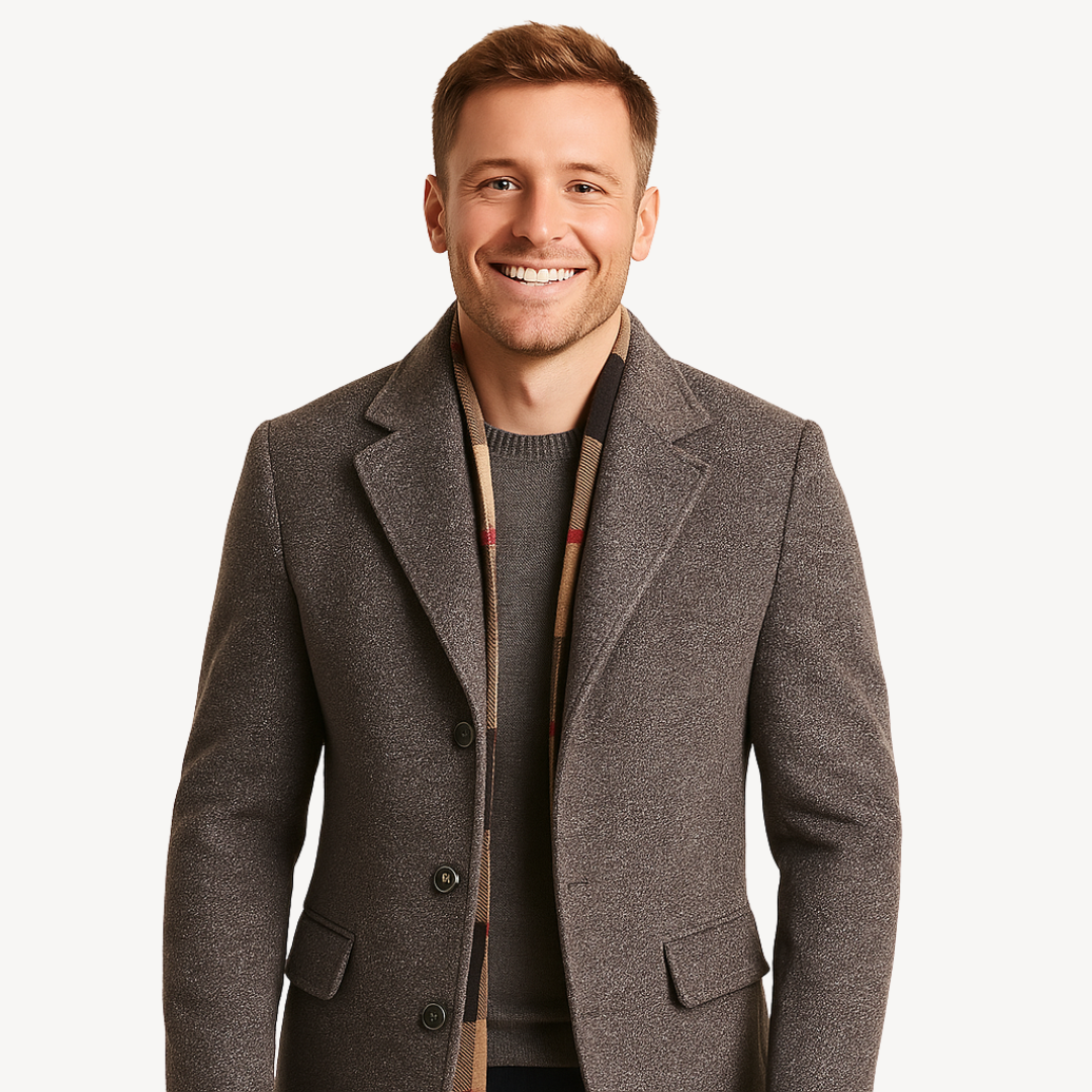 Warm Water Resistant Mens Trench Coat - OutfitLondon