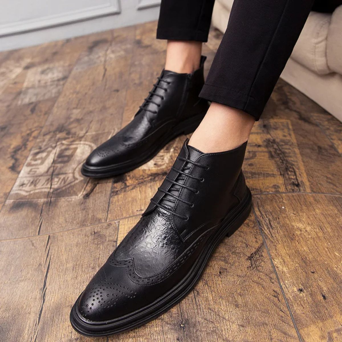 Stylish Men's Chelsea Boots - Premium Winter Dress Shoes
