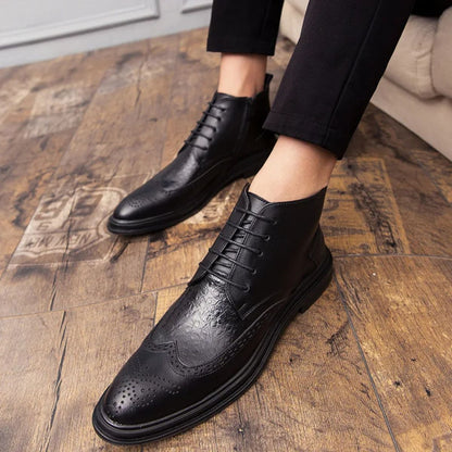 Stylish Men's Chelsea Boots - Premium Winter Dress Shoes