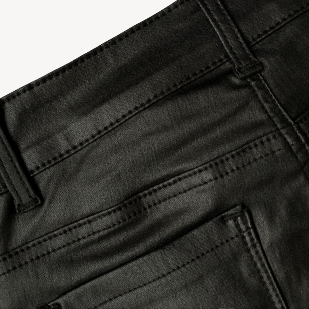 Vegan Leather Biker Pants for Women