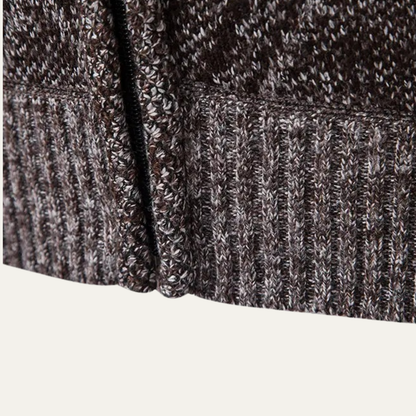 Warm Men's Cozy Zipper Knit Jacket
