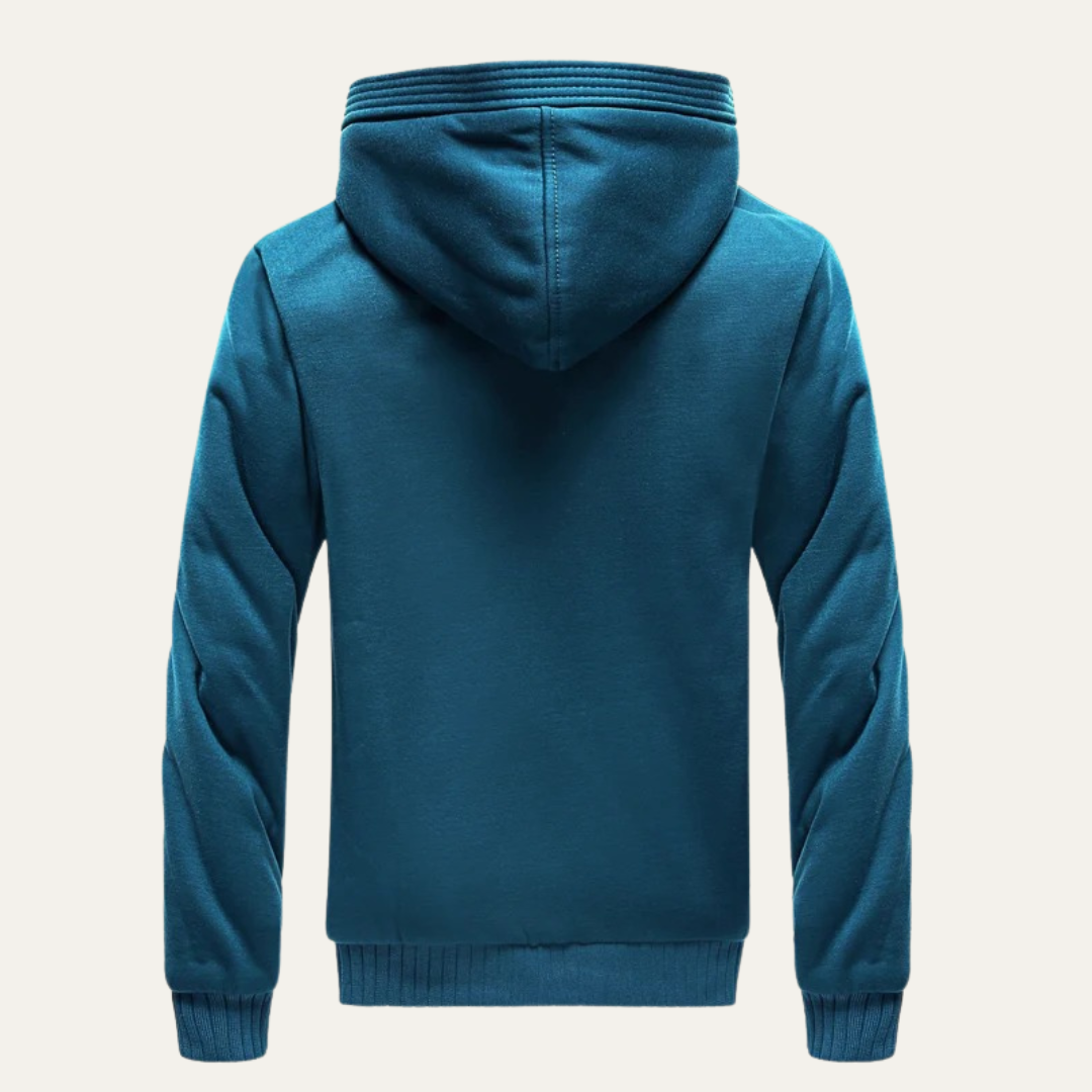 Warm Waterproof Fleece Lined Mens Hoodie Jacket