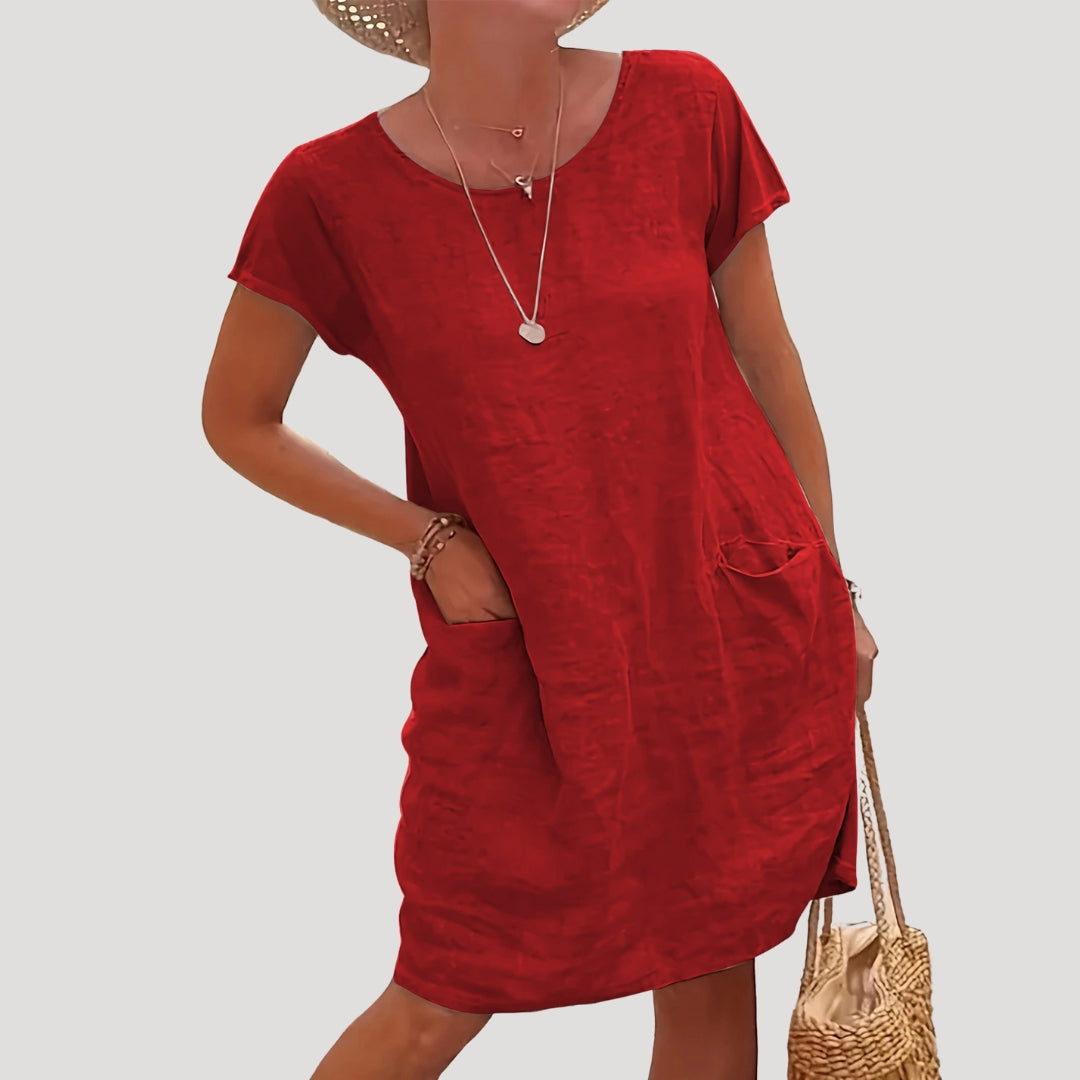 Relaxed Fit Women's Casual Midi Dress