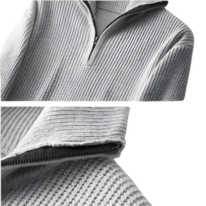 Warm Wool Quarter Zip Sweater