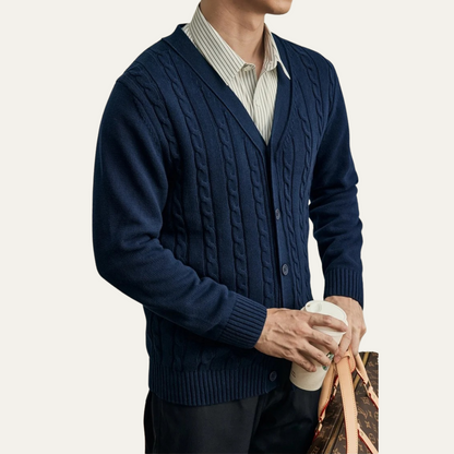 Warm Crew Neck Knitted Men's Winter Sweater