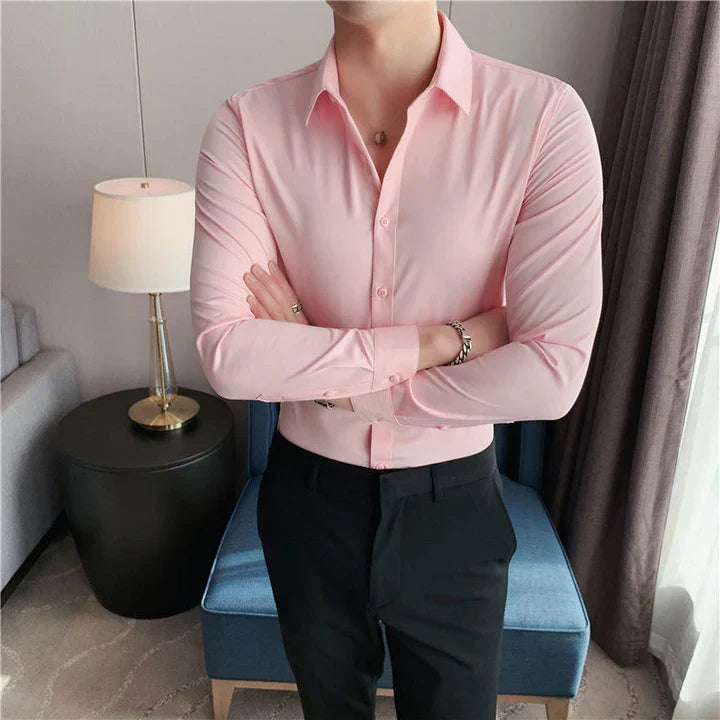 Classic Fit Formal Dress Shirt for Men