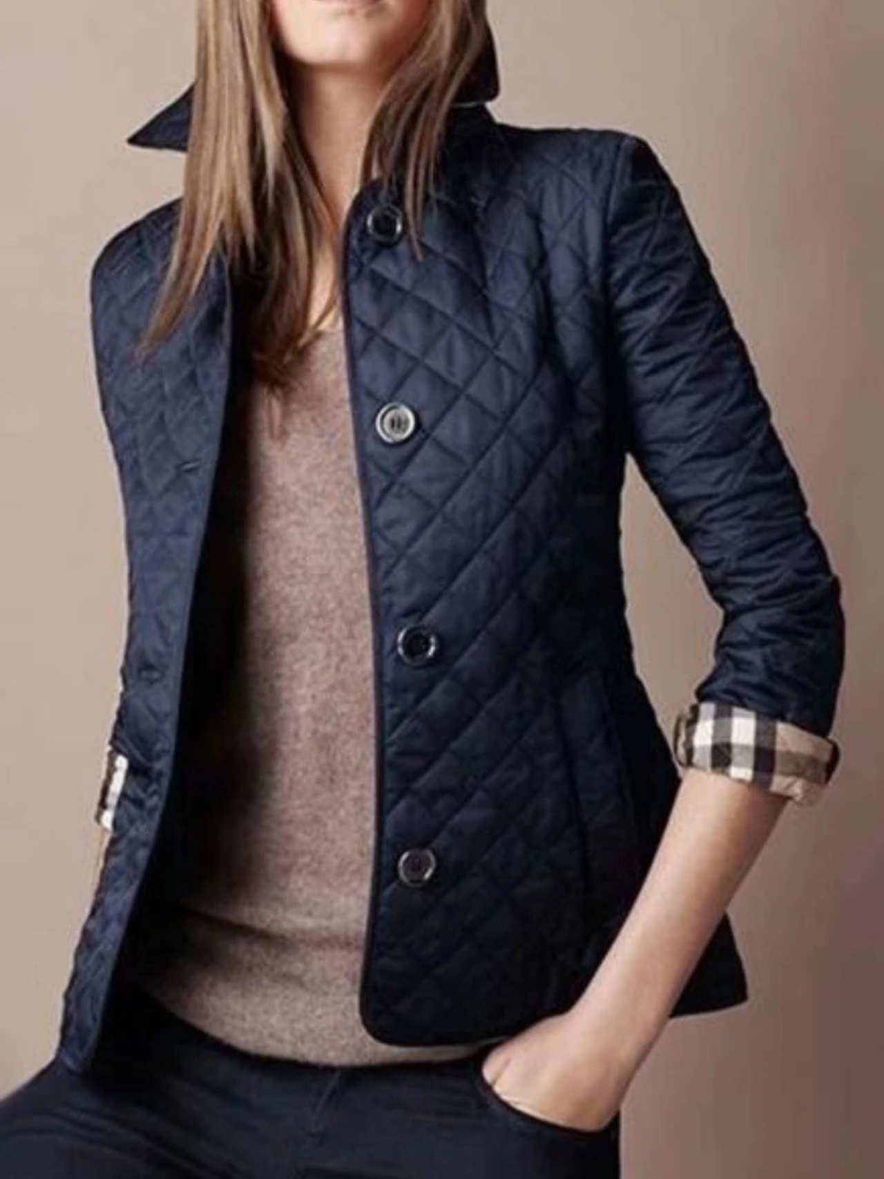 Relaxed Fit Padded Coat with Soft Collar