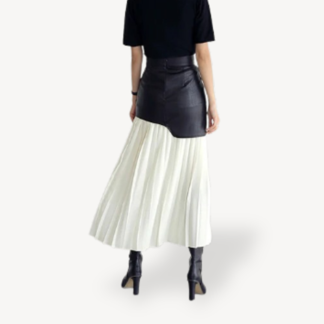 Flared Mid Length Womens Skirt