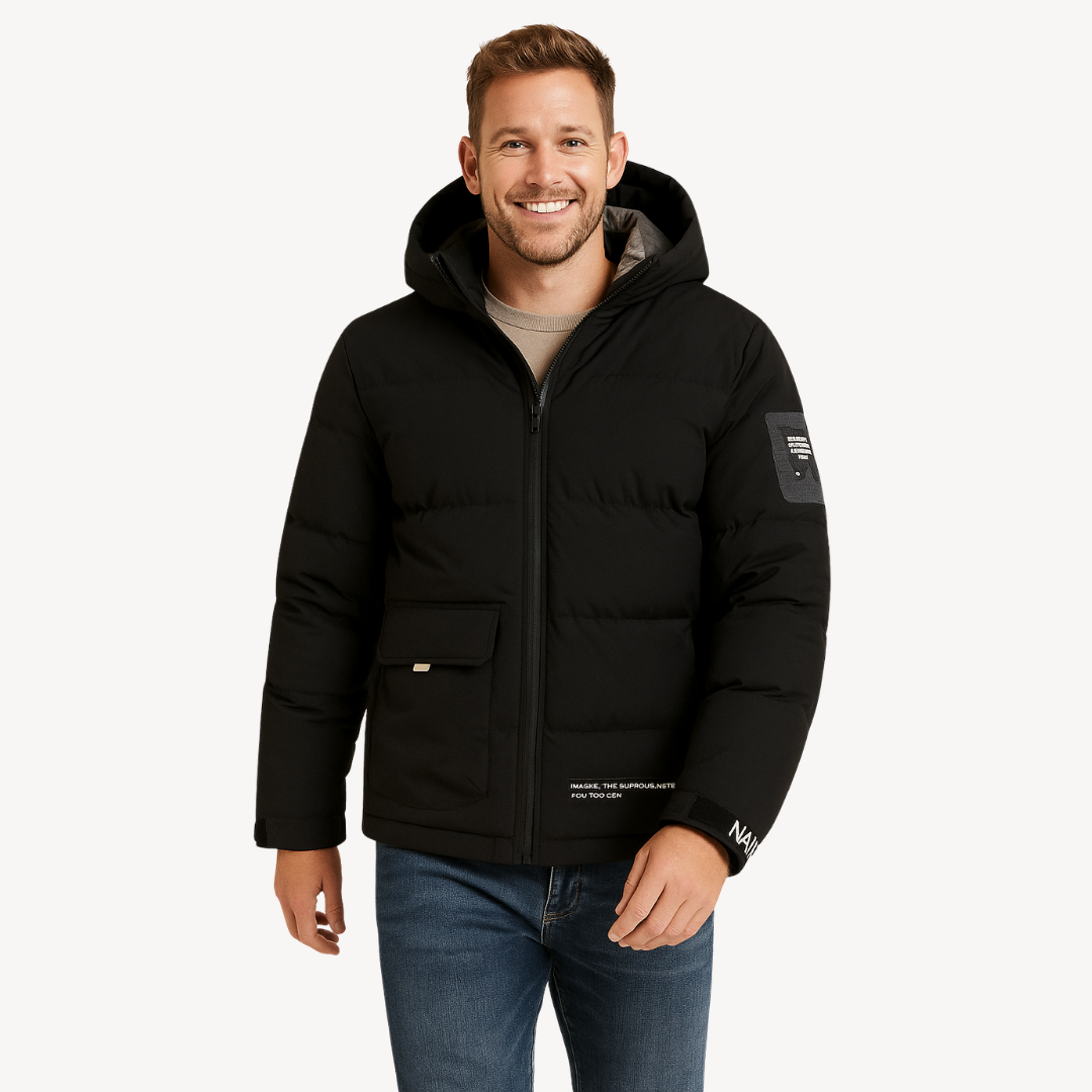 Warm Men's Down Winter Parka Coat - OutfitLondon