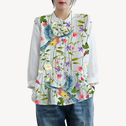 Ladies' Relaxed Fit Linen Shirt