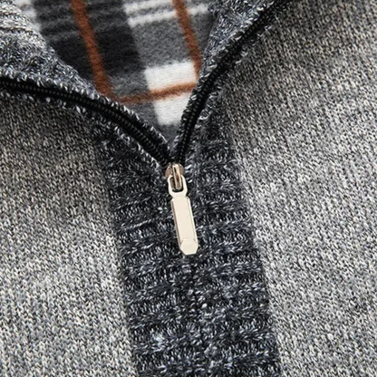 Thick Insulated Men's Fleece Lined Zip Up Jacket