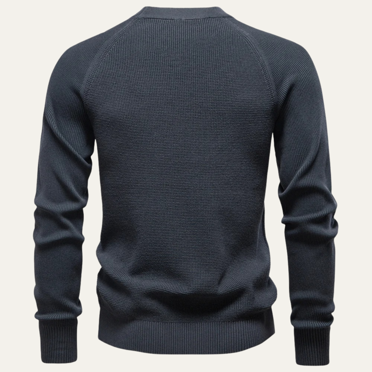 Relaxed Fit Men's Knit Crew Neck Sweater