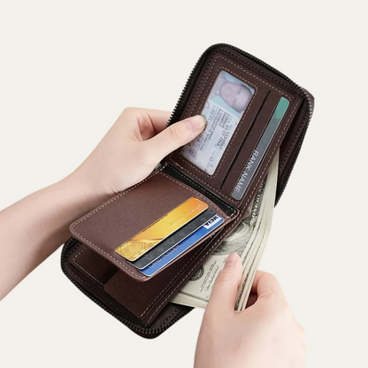Premium Leather Men's Coin Wallet