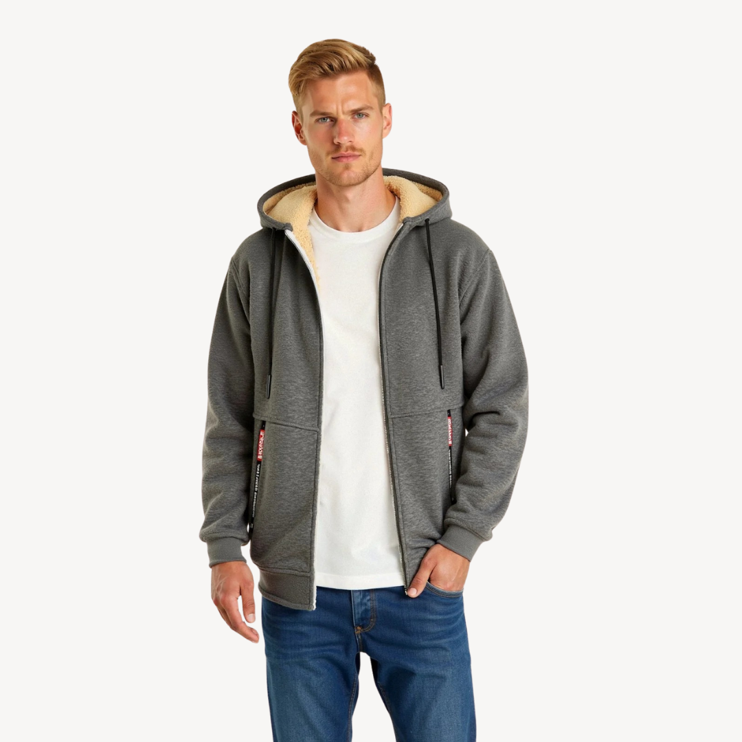 Warm Cozy Men's Hooded Sweatshirt