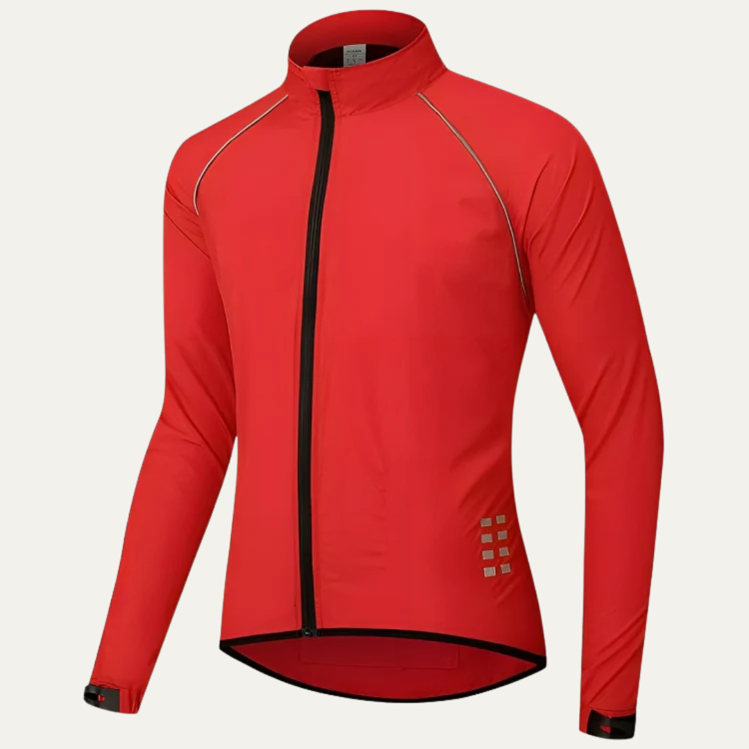 Men's Visibility High Neck Full Zip Bike Jacket