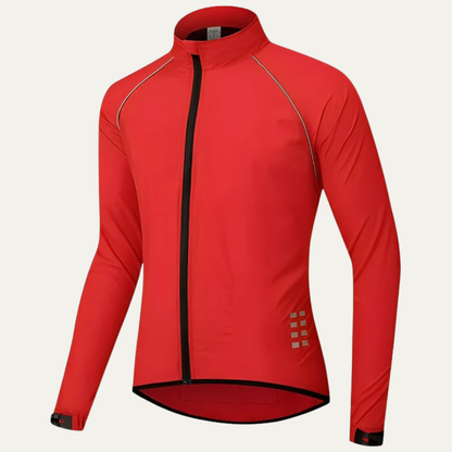 Men's Visibility High Neck Full Zip Bike Jacket