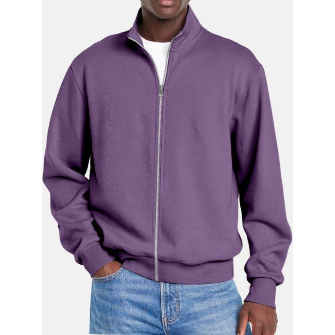 Men's Classic Fleece Zip Up Hoodie Jacket